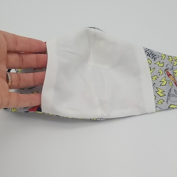 Handmade THOR facemask with filter pocket Avengers - Picture 7 of 8